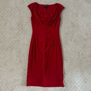 Lauren Ralph Lauren Size 0 Petite Red Cocktail Dress